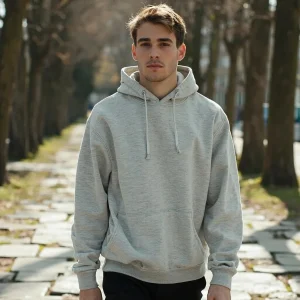 Hoodie Gris sin Capucha
