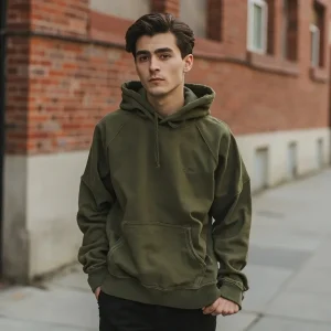 Hoodie Verde con Capucha
